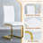 5-Piece Glass Top Dining Table Sets-1442998272