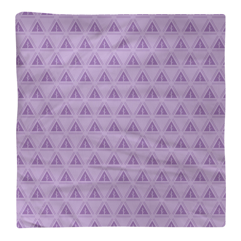 Serviette de coton à arbre minimaliste deux couleurs Barbra, H 0,1 po x l 22 po x P 22 po, Violet clair, Sergé de coton