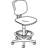 Volt Series Mid-Back Genuine Leather Drafting Chair-15048480