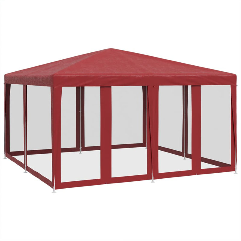 Manatuto 3m x 3m Steel Party Tent, Red
