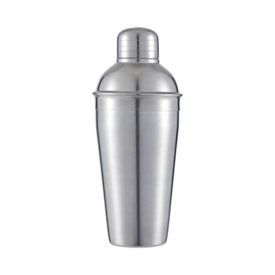 Buckingham Stainless Steel Cocktail Shaker Drink Mixer with Built-in Strainer & Lid