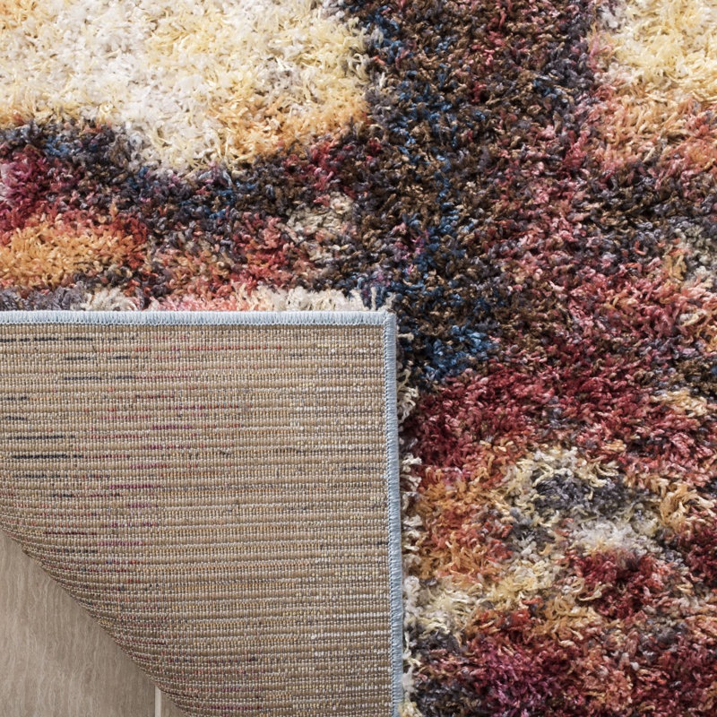 Delma Performance Floral Rug, Round 6'7"