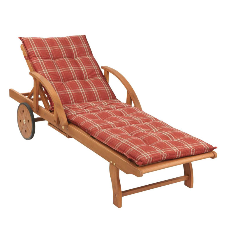 Sun Lounger Cushion, Ruby