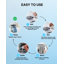 Countertop Ice Maker 33Lbs/Day, Chewable Sonic Ice, Self-Cleaning, Quiet And Compact For Home, Kitchen, Office, Parties And Camp-123807750-133761389