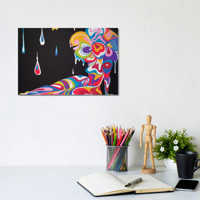 «Wavy» par Pinklomein - reproduction d'art sur toile tendue