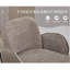 Upholstered Counter Stool with Metal Frame-124020754