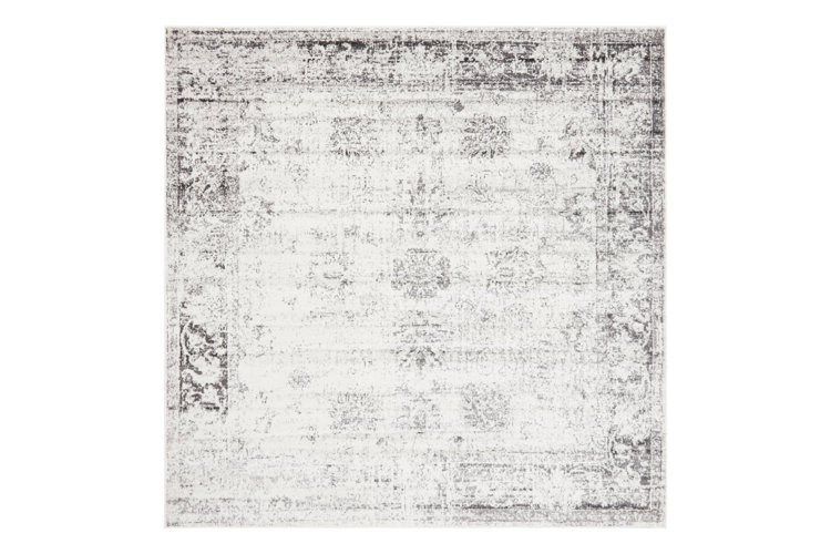 Brandt Floral Gray Area Rug