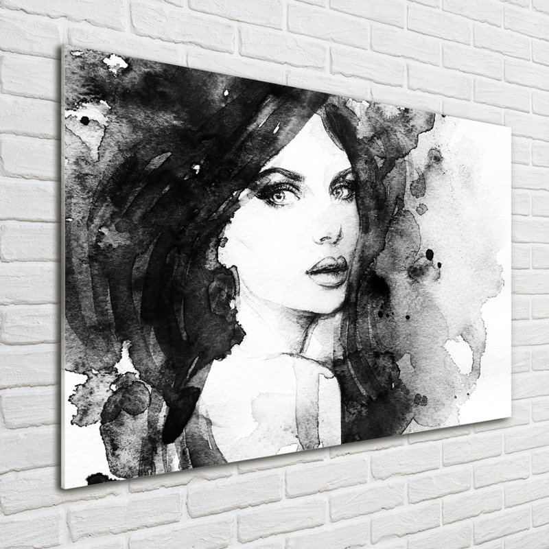 Woman Portrait - Unframed Art Prints on Glass