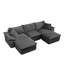 Corduroy Sectional with Ottoman-341141952-341142008-341142011