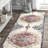 Balster Medallion Area Rug for Living Room Bedroom Dining Room Kitchen, Multicolor/Blue-1477840383