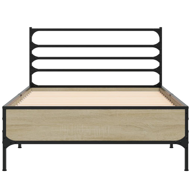 Achillefs Bed, Sonoma Oak, Single (3')