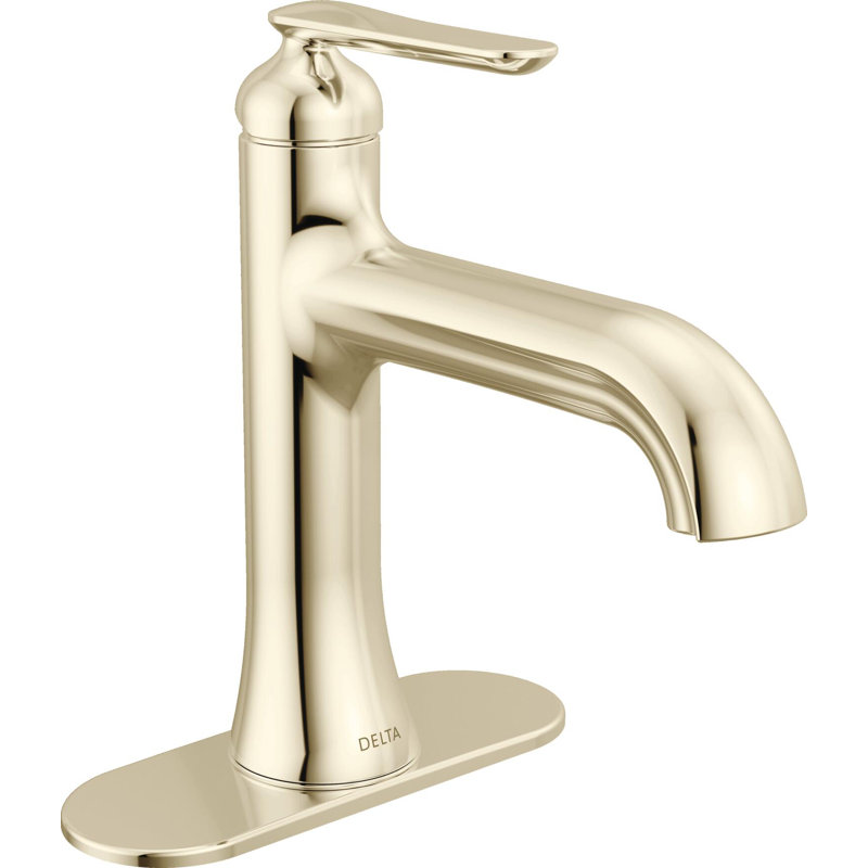 Single Handle Bathroom Faucet, Lumicoat Polished Nickel