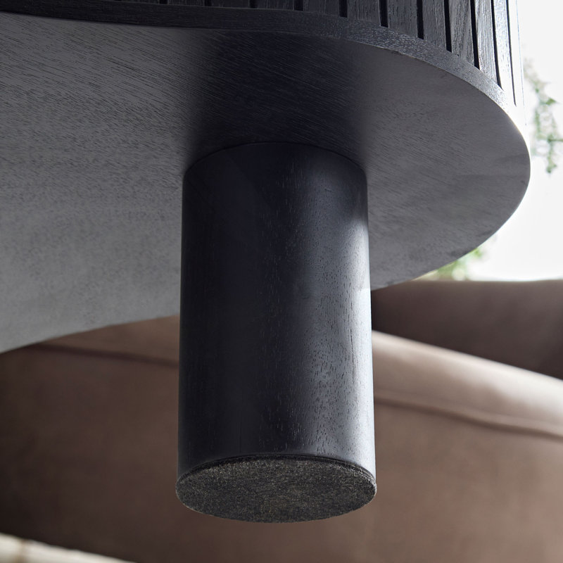 Irregular Shaped Coffee Table, Black
