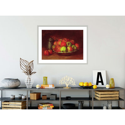 «Still Life with Apples and a Pomegranate» par impression giclée encadrée