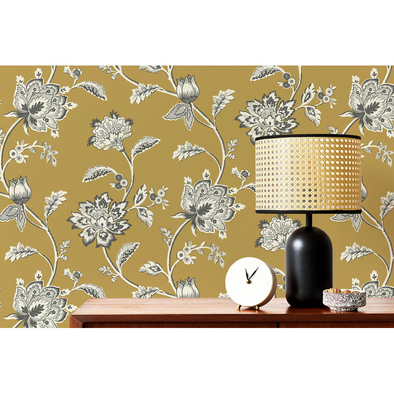 Juliette Jacobean Wallpaper, Yellow