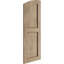 Timberthane deux panneaux plats égaux avec volets elliptiques en faux bois (par paire)-64374830-64374817-64374841
