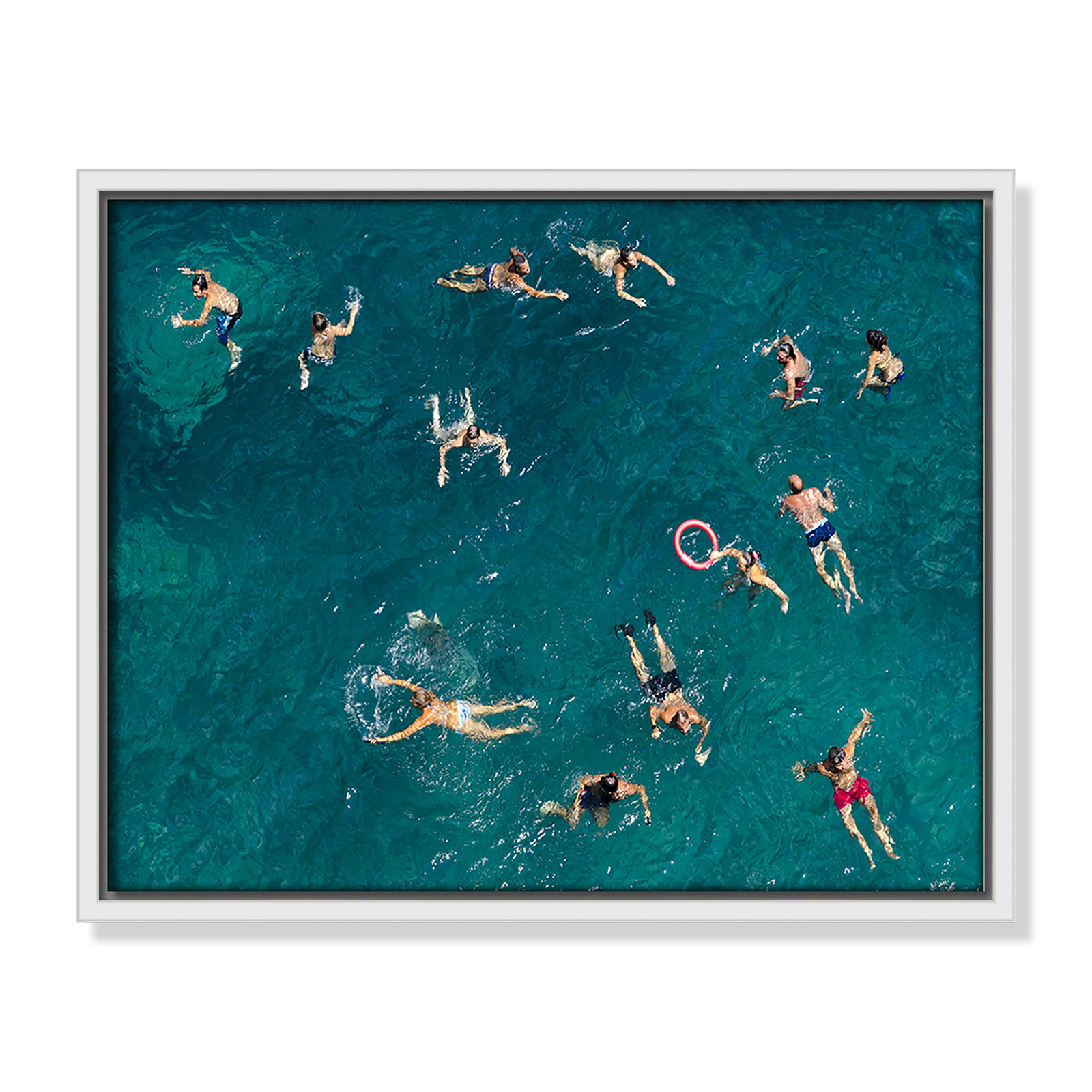 Tonti - Photograph Print, White Framed Canvas, 12.5" H x 15.5" W x 2" D