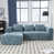 Mint Blue Chenille