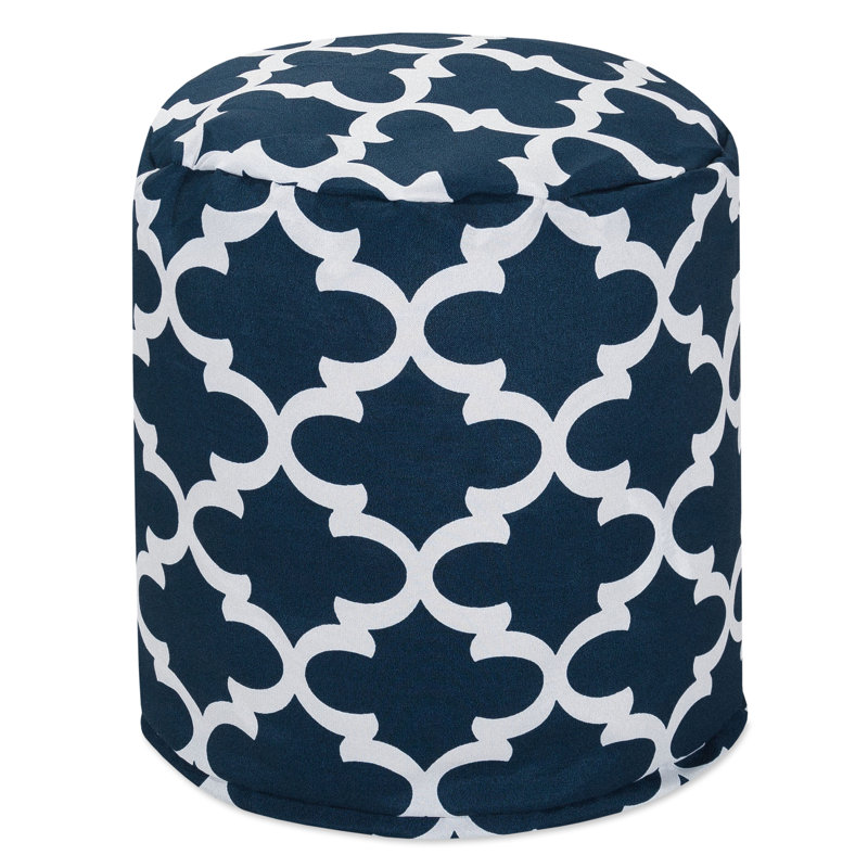 Raymon Outdoor Ottoman, Navy
