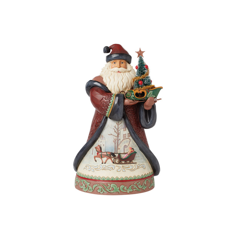 Jim Shore Heartwood Creek Holiday Manor Santa Sled Figurine