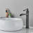 Single-Hole Single-handle Bathroom Faucet with Drain Assembly-87393868