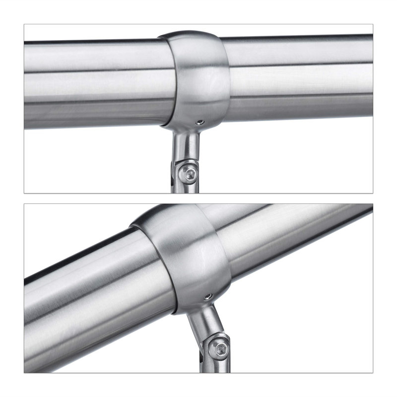 Stainless Steel Stair Banister, 80cm H x 150cm W