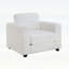 Fauteuil d'appoint surdimensionné avec accoudoirs larges-1413469845
