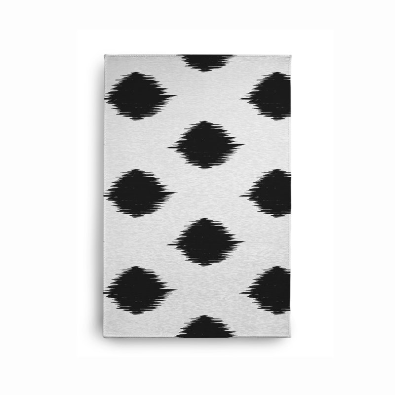 Halima Chenille Polka Dots Indoor Rug, Rectangle 4' x 6'