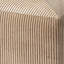 Pinstriped Square Ottoman