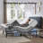 Zero Gravity Adjustable Bed with Upholstered Headboard