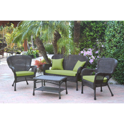 Bellas 4 Piece Sofa Set with Cushions