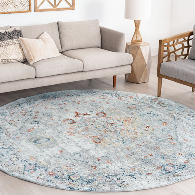 Tapis oriental argenté Habous