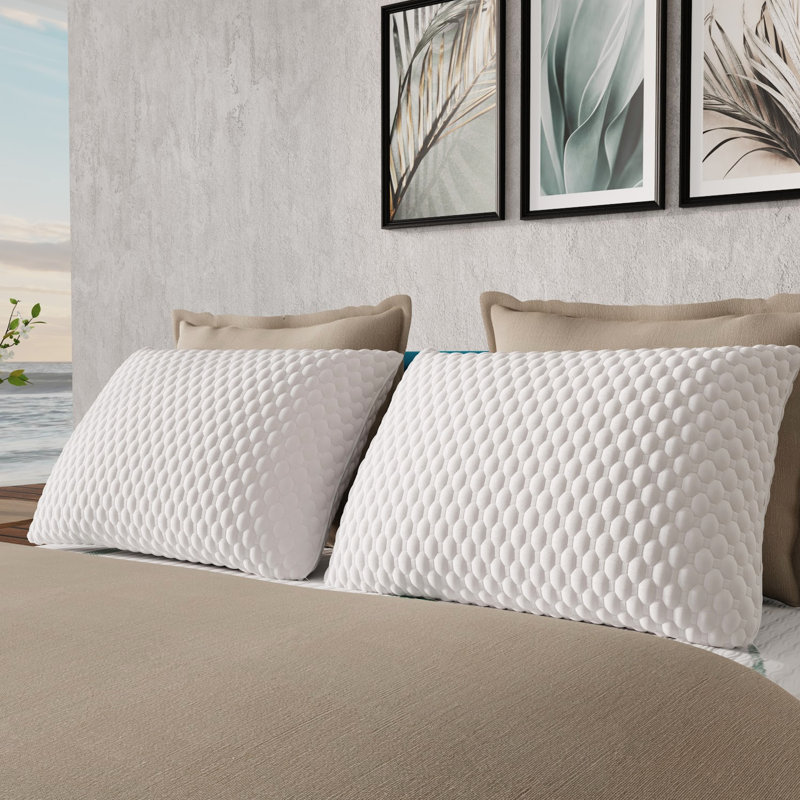 Coussin ajustable en mousse viscoélastique infusée Zencloud, Queensize