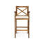 Bois - Splendide dossier croisé, coussins d'eau, 45,68 po de hauteur, assemblage, de 2, dossier, eau, H extérieur-1770904935