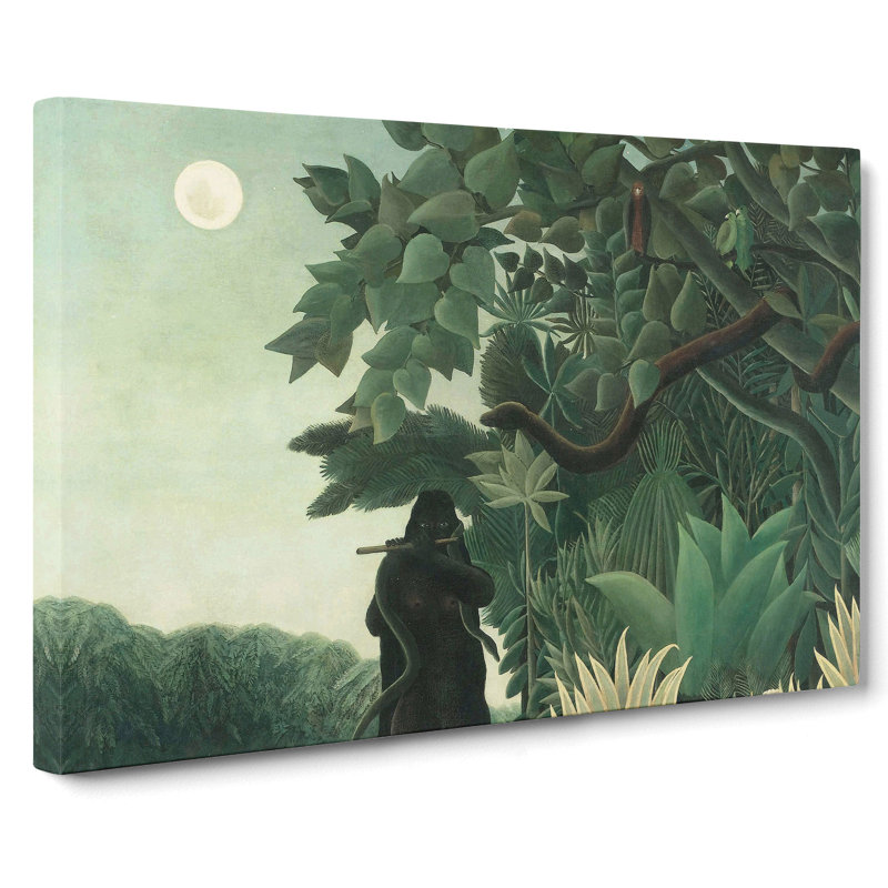 The Snake Charmer by Henri Rousseau - Wrapped Canvas Print, 50cm H x 76cm W x 3cm D