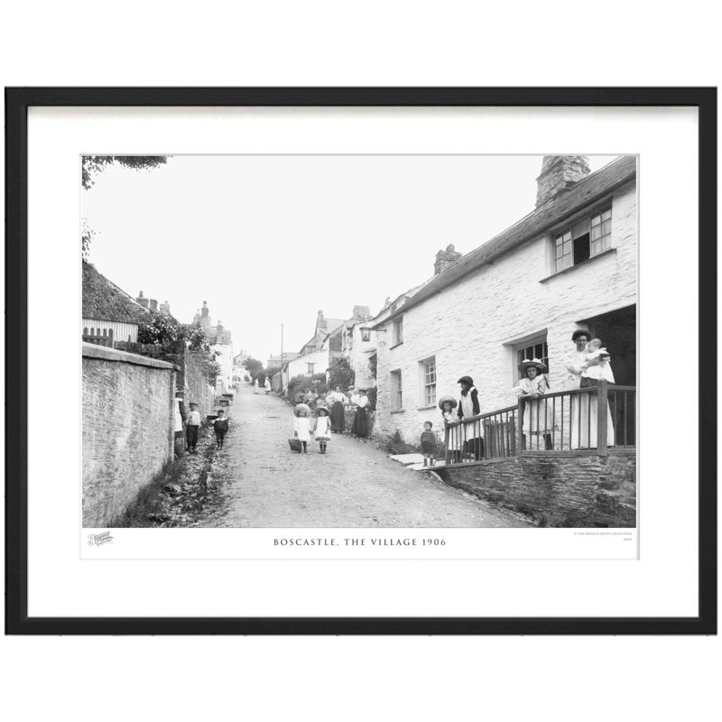 Boscastle, the Village 1906 1 Piece Single Picture Frame Wall Art, 45cm H x 60cm W x 2.3cm D