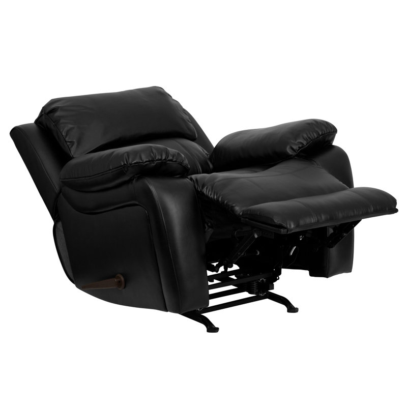 Fauteuil à bascule inclinable LeatherSoft, Similicuir noir
