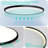 Ceiling Light Flush Mount With Night Light, 36W Light Fixture With Remote Control, Full CCT And Brightness Adjustable, 18Inch Led Ceiling Light For Kitchen, Office, Kids Room-100209575-100209576