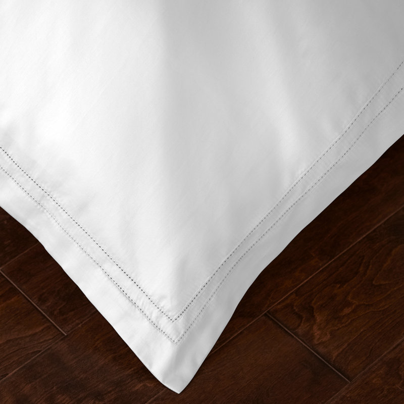 Yalda Egyptian Certified Cotton Modern 3 Piece Duvet Cover Set, White, Twin Extra Long Cover + 1 Standard Sham