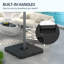 Riegel 20 lb Base de parasol en PEHD-1990472969