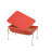 Table sensorielle rouge moyen - table et couvercle 24 po