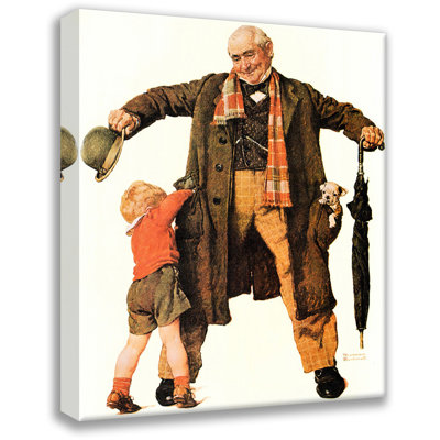 «The Gift» par Norman Rockwell, toile tendue avec châssis