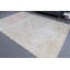 Tapis turc antique avec des couleurs pastel délavées et des motifs floraux pour un look rétro