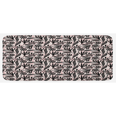 Tapis de cuisine à feuilles