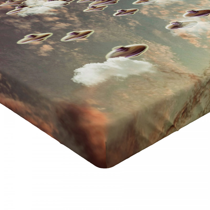Drap-housse en microfibre Outer Space, Drap-housse de taille simple