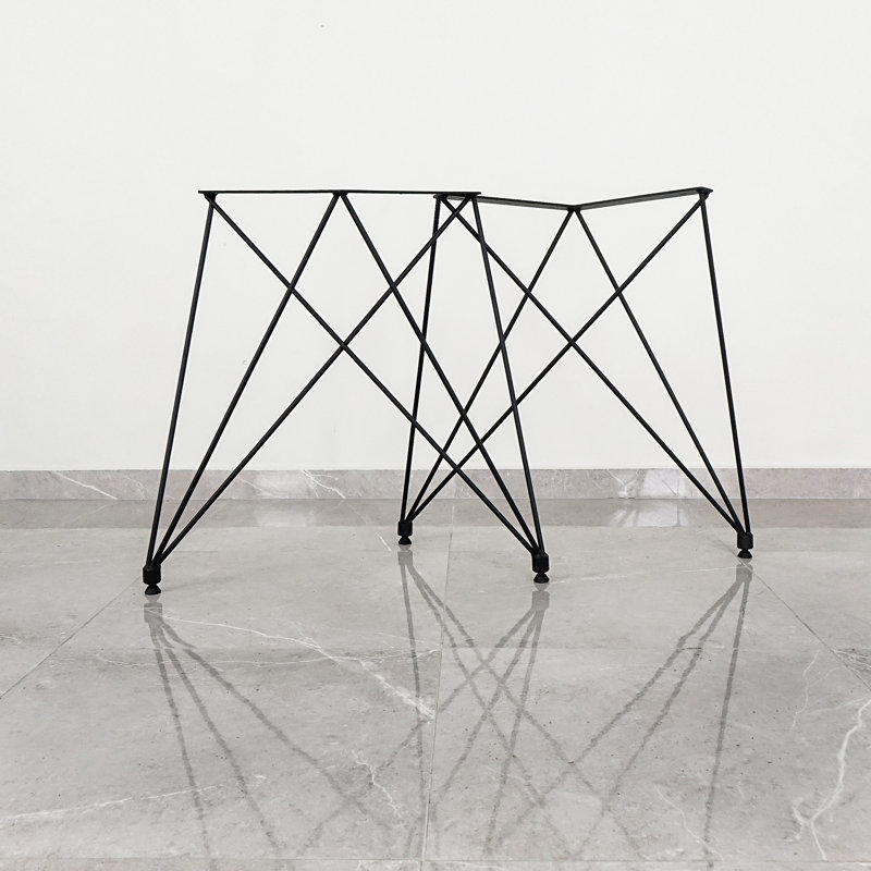 Benita Table Leg, Black, 75cm H x 72cm W x 1cm D