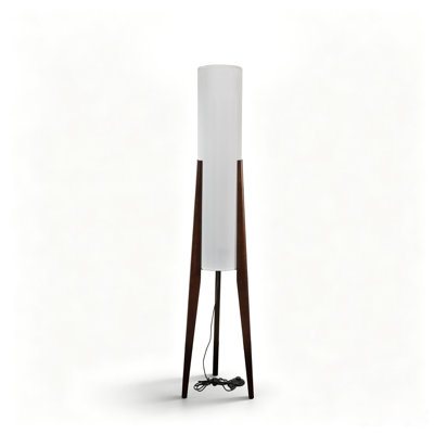 46'' Soild Wood Tripod Floor Lamp