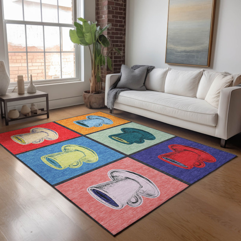 Premium Machine Washable Cerrito AMF165 Multi Rug, Rectangle 8' x 10'