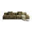 Green Polyester Modular Sofa