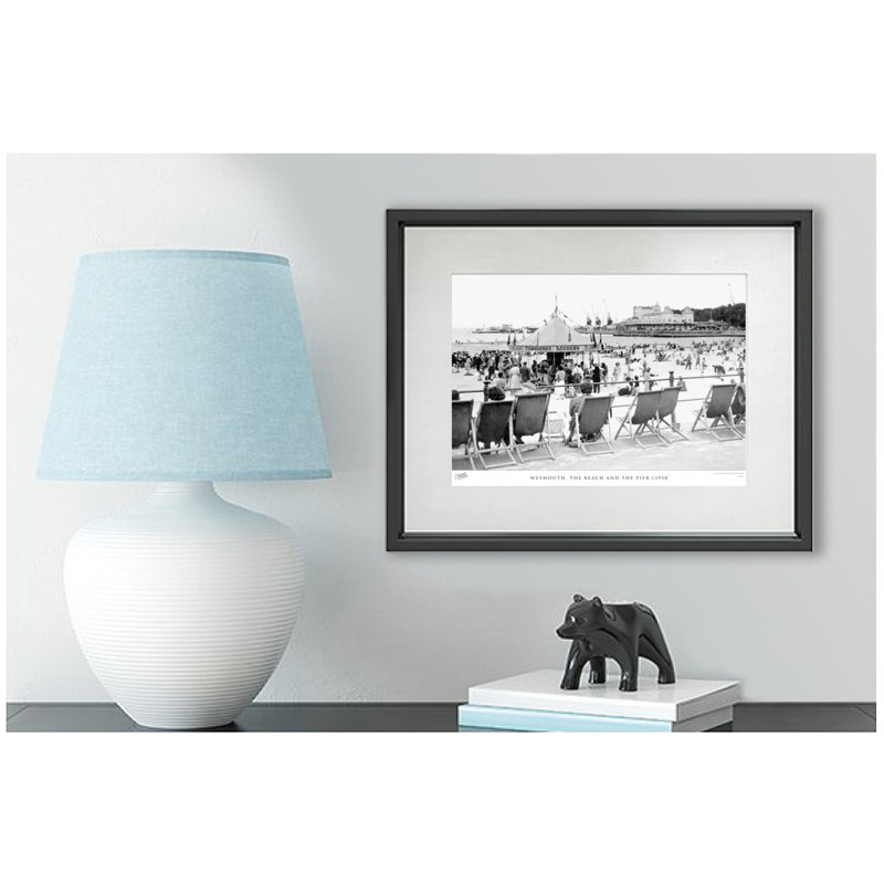 Weymouth, The Beach And The Pier C1950 by Francis Frith - Single Picture Frame Print, 60cm H x 80cm W x 2.3cm D